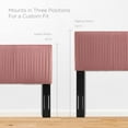 thumbnail image 6 of Modway Peyton Modern Style Velvet Queen Platform Bed in Dusty Rose Pink, 6 of 10