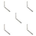 thumbnail image 2 of Youkk Support d'Étagère Robuste Mural en Forme de L Argent 10 Pouces 5Set, 2 of 6
