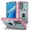 Green/Pink, variant on for Samsung A54 5G Case With 2 Pack Tempered Glass Screen Protectors,Slide Camera Cover Metal Kickstand Holder Phone Cover For Galaxy A54 6.4"(Green)