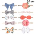 thumbnail image 2 of 10 Pcs Bandeau Bébé Mignon Fleur Nœud Papillon Bandeau Bébé Extensible, 2 of 10
