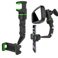 thumbnail image 1 of QUETO Rearview Mirror Car Phone Holder Universal 360 Degree Rotating Phone Holder for All Smartphones（Green), 1 of 7