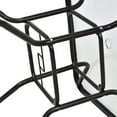thumbnail image 4 of Patiojoy 32" Patio Square Table Steel Frame Dining Table Patio Furniture Glass Top, 4 of 7