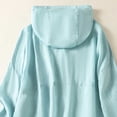 thumbnail image 5 of Zynoxe Womens Cotton Linen Sun Protection Jacket Lightweight Breathable Longe Sleeve Button Down Lounge Flowy Sun Shirt Blue XL, 5 of 8