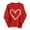Red, variant on hotojiny Women's Valentine's Day Sweatshirts Fashion Long Sleeve Crewneck Pullover Casual Cute Heart Print Loose Tops