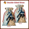 thumbnail image 2 of Fuzoiu Airplane World Map Adventure Print Christmas Gift Bag,Burlap Gift Bag with Drawstring Closure & Hang Tag,Perfect for Holidays, Birthdays, and Special Occasions-Small, 2 of 7