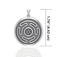 thumbnail image 3 of Oberon Zell Hecate Wheel 925 Sterling Silver Pendant Fine Pagan Wiccan Jewelry, 3 of 4