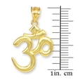 thumbnail image 3 of Solid Gold Om/Ohm (10K Yellow Gold, Pendant), 3 of 3