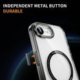 thumbnail image 3 of Dteck Magnetic for iPhone 16e Case with Screen Protector Electroplated TPU Frame Compatible with MagSafe Hard PC Clear Back Shockproof Phone Case for iPhone 16E,Black, 3 of 7