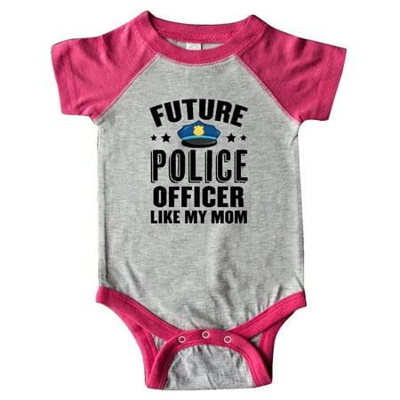

Inktastic Future Police Officer Like My Mom Gift Baby Boy or Baby Girl Bodysuit