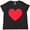 Black Leopard, variant on Inktastic Valentine's Day Red Heart Women's Plus Size T-Shirt