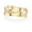 Yellow Gold, variant on 2 Carat Radiant Cut Moissanite Diamond Multi Stone Bridal Set - High Polish Yellow Gold Plated Silver - Stackable Handcrafted Ring for Wife