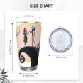thumbnail image 4 of Vaso de 20 oz de Pesadilla antes de Navidad, taza de viaje de café con aislamiento al vacío de acero inoxidable, taza de café, taza de viaje con tapa, taza térmica para exteriores, 4 of 8