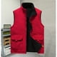 thumbnail image 2 of Kalauyu Men's Sherpa-Lined Vest, Mens Loose Fit Winter Insulated Workwear Mock-Neck Vest, 2 of 8