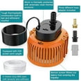 thumbnail image 3 of Above Ground Pool Cover Pump with Drain Hose & 25ft Power Cord, 850 GPH Submersible Water Sump Pump, 3 of 5