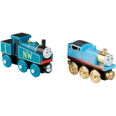 Fisher-Price Thomas & Friends Wooden Railway Thomas Engine Gift Pack, Two-pack of Thomas wooden train engines By FisherPrice Ship from