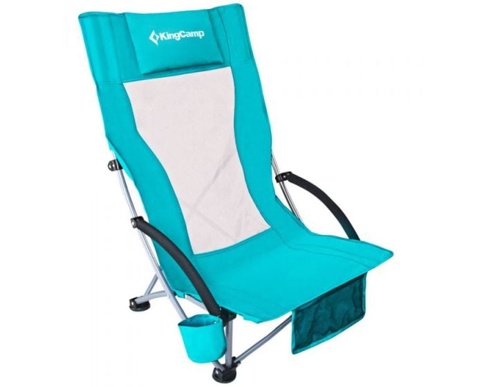 High Sling Beach Camping Folding Chair, Low Profile Beach Style Lawn Chairs