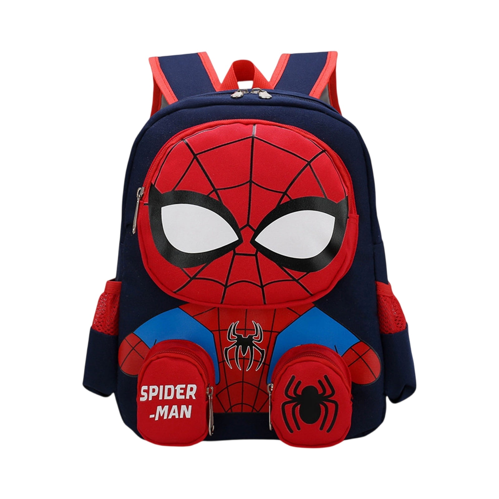 Spidey Man Backpack - 13In Superhero Schoolbags Laptop Travel Rucksack Bag, Spider Multifunctional Backpack,Gift for Students Go Back School