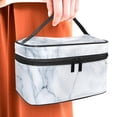 thumbnail image 5 of ERJLKXP Vintage Marble Texture Makeup Bags Travel Cosmetic Bag Case, Large Capacity Organizer and Storage, Portable Pouch Toiletry bag for Women & Girls, 5 of 7