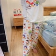 thumbnail image 3 of Pantalones de pijama de manga larga para mujer, con estampado Kawaii, informales, suaves y holgados, de Winnie The Pooh, de Toy Story, para otoño, 3 of 5