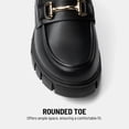 thumbnail image 4 of Mocasines Negros con Plataforma y Suela Gruesa para Mujer DREAM PAIRS Talla 12, 4 of 9