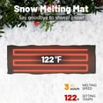 thumbnail image 2 of Slsy Snow Melting Mat, 20 x 60 inch, 3 in/h Melting Speed, Heated Outdoor Mats for Winter Walkway, No-Slip Rubber w/Plug & Power Cord, 2 of 6