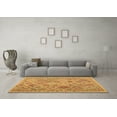 thumbnail image 3 of Ahgly Company Indoor Round Abstract Brown Contemporary Area Rugs, 6' Round, 3 of 4