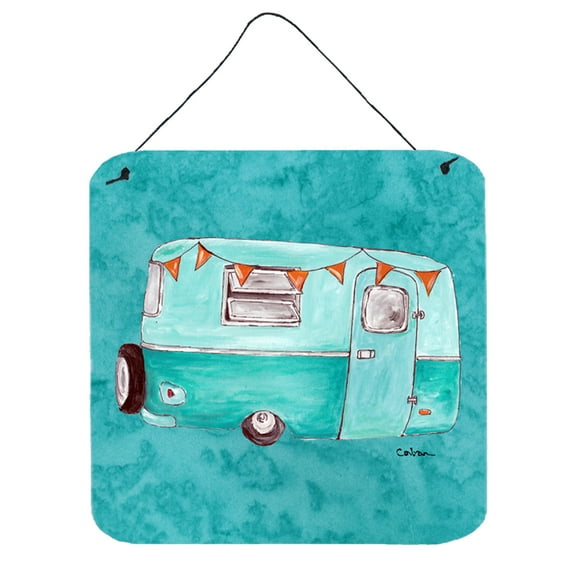 Carolines Treasures 8762DS66 Welcome to the Trailer Wall or Door Hanging Prints 6HX6W multicolor