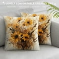 thumbnail image 3 of Orinice Flowers Graphic Decorative Cushion Throw Pillow Cover for Home Couch Living Room Bed Sofa, Short Plush Material, 1PC 12x12in, 3 of 5