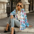 thumbnail image 4 of SCRAWLGOD Butterfly Womens Cardigan Sweater Jacket for Women Dressy Sweatshirt Size L Women's Long Sleeve Cardigan Washable Long Sweater Cardigan Women Daily Life, 4 of 7