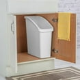thumbnail image 6 of Under Sink Waste and Sorting Can Compact Kitchen Trash Can, 5.8 Gallon, White, Textured Finish, 6 of 8