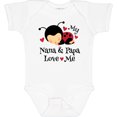 thumbnail image 3 of Inktastic Nana and Papa Love Me Baby Boys or Girls Baby Bodysuit, 3 of 5