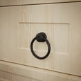 thumbnail image 3 of Renovators Supply 2" Kitchen Cabinet Drawer Ring Cupboard Dresser Drawer Door Drawer Cupboard Door Pull Knob Dresser Handles, Black, 3 of 11
