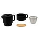 thumbnail image 3 of Set de té de cerámica y bambú apilable-hunni negro 14.4 x 15 x 9.6, 3 of 3