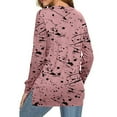 thumbnail image 5 of KZKR Women Sweatshirts Tie Dye Print Long Sleeve Comfy Loose Soft Casual T Shirts Pullover, 5 of 6