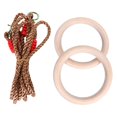 thumbnail image 4 of OUNONA 2Set Workout Ring Wooden Rings for Fitness Equipment, 4 of 8