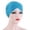 Blue, variant on Herrnalise Women Winter Warm Solid Cross Muslim Cap Hat Beanie Wrap Scarf Cap