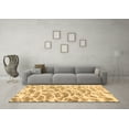 thumbnail image 3 of Ahgly Company Indoor Round Abstract Brown Modern Area Rugs, 3' Round, 3 of 4
