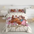 thumbnail image 2 of Castle Fairy Western Horse & Cowgirl 2-Piece Twin Comforter Set - Western Bedding, 2 of 8