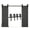 4FT, variant on Sliding Barn Door Hardware Kit Heavy Duty Smoothly And Quietly Easy To Install Fitn, Double Door Panel Big Wheel J Rollers Black ,Easy to Install