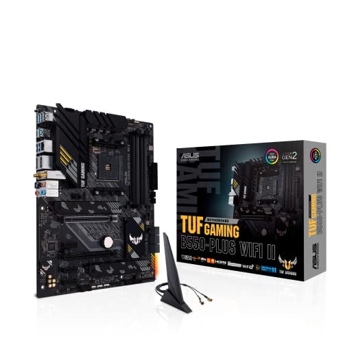ASUS TUF GAMING B550-PLUS WIFI II AM4 AMD B550 SATA 6Gb/s ATX AMD Motherboard