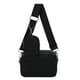 thumbnail image 1 of Bolsa Acolchada Messenger Almacenable Mujer Almohada para Trabajo Vacaciones Negro, 1 of 9