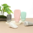 thumbnail image 5 of 2 Pcs 1.3 oz Silicone Squeeze Bottle, Refillable Travel Bottles Leak Proof Containers for Toiletries, Black, 5 of 7