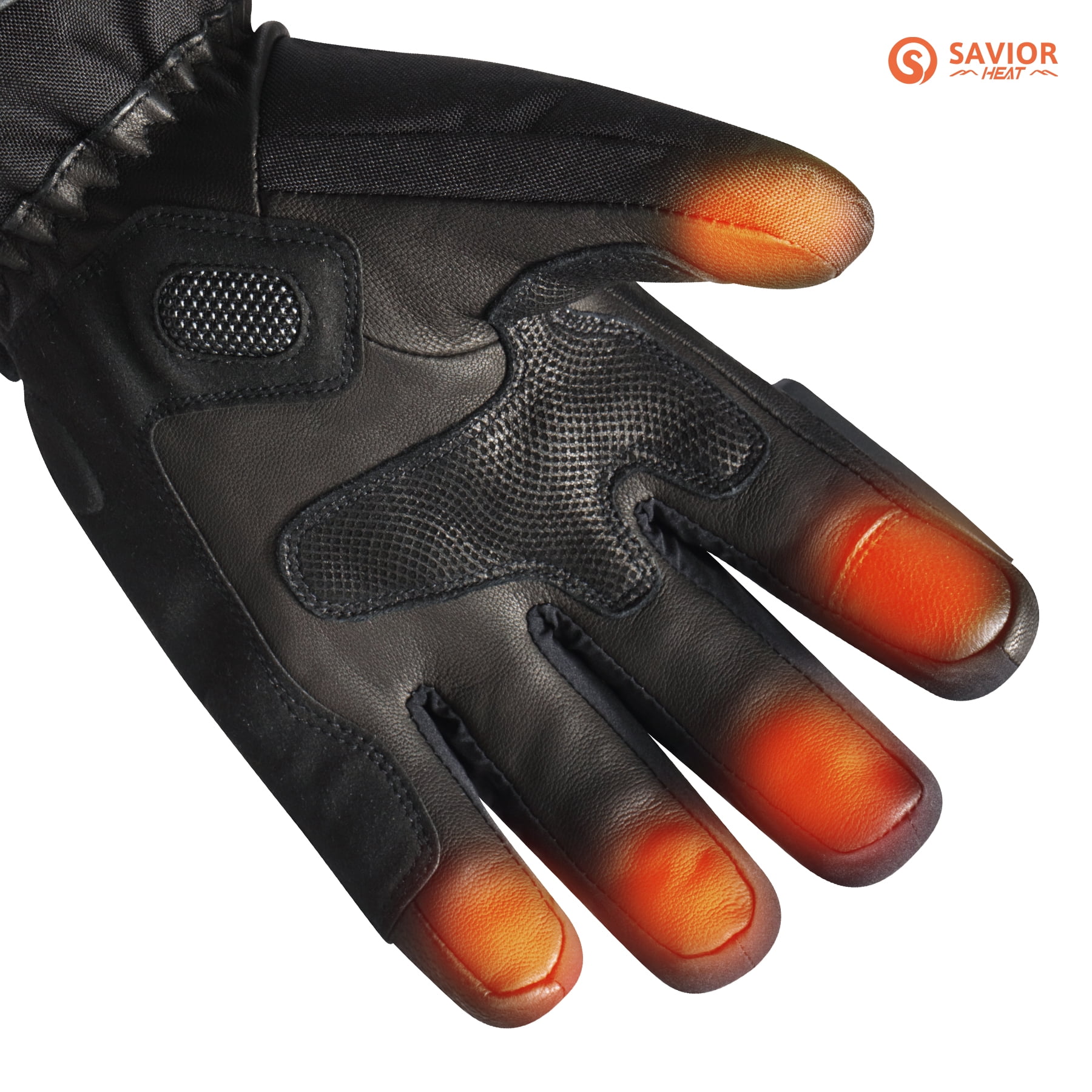 Savior Heat Heated Gloves for Men Women - Rechargeable Heated Gloves 7.4V 2200mAh Battery Powered Waterproof Electric Heating Gloves, Mens Womens Heated Gloves for Cold Winter Arthritis Hands Skiing