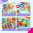 thumbnail image 4 of Austok 800 Pcs Refill Loops Potholder Multi Colored Weaving Machine Loops Weaving Craft Bands for DIY Crafts Supplies Kids Adults, 4 of 9