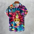 thumbnail image 2 of Aloohaidyvio Mens Mardi Gras Shirts Funny Hawaiian Shirts for Men Party Shirts Tropical Vacation Shirts Mardi Gras Clothing, 2 of 4