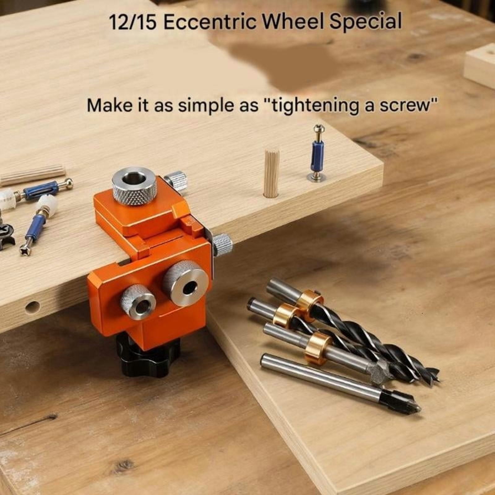 CEORPER Woodworking 3 in 1 Doweling Jig Set Pocket Hole Jig Vertical Drill Guide