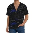 thumbnail image 3 of KLL Mathematica Science Print Men's Shirt Short Sleeve Button Down Summer Cuba Beach Shirts- 4X-Large, 3 of 7