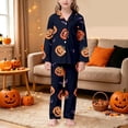 thumbnail image 2 of LIIPEE Girls Halloween Graphic Pajamas Long Sleeve Shirts And Pants Pajama Sets Kids Fall Sleepwear 4-14 Years, 2 of 7