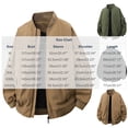 thumbnail image 2 of PiGOGI Men's Winter Coats Solid Color Loose Casual Corduroy Multi Pocket Full Zip Long Sleeve Jacket Army Green XL, 2 of 7