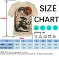 thumbnail image 4 of QTAGTESS Samurai Anime T-Shirt for Men Japanese Warrior Graphic Tee with Red Sun Japan Style Manga Art Shirt Asian Ink Art Short Sleeve Shirt, 4 of 7
